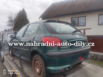 Peugeot 206 zelená – díly z tohoto vozu / nahradni-auto-dily.cz